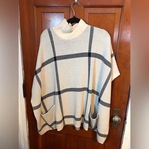 Ann Taylor sleeveless sweater/poncho
